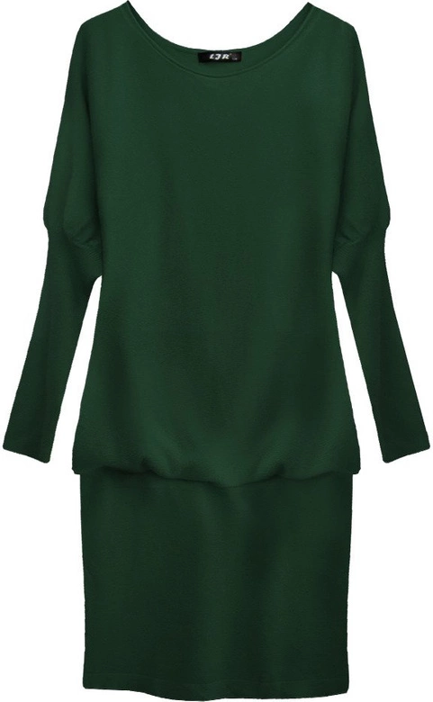 SWETERKOWA TUNIKA BUTELKOWA ZIELEŃ (1533/1)