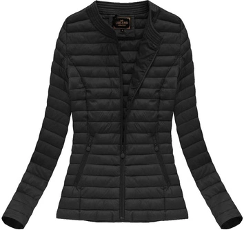 PIKOWANA KURTKA CZARNA (7143BIG)