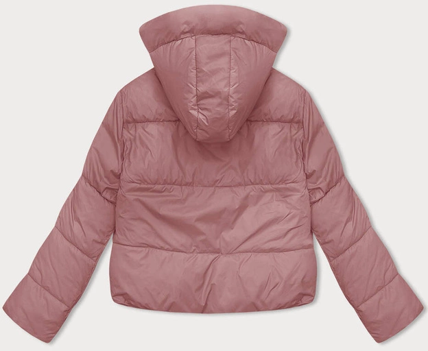 Krótka zimowa kurtka damska puchowa J Style różowa (16M9188-46)