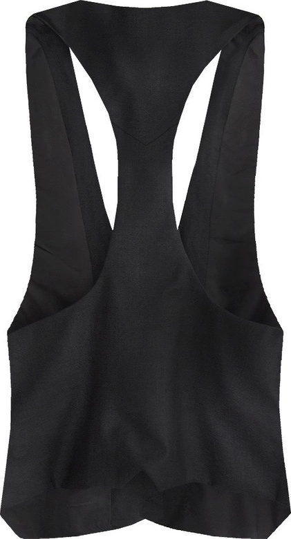 KRÓTKA ELEGANCKA KAMIZELKA CZARNA (1228)