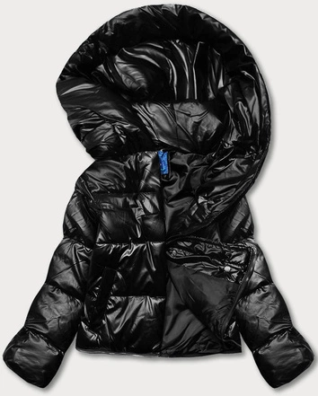 Kurtka zimowa damska trzy długości czarna matowa (AG3-3037)