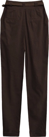 SPODNIE SZTRUKSOWE CIEMNOBRĄZOWE (2218)