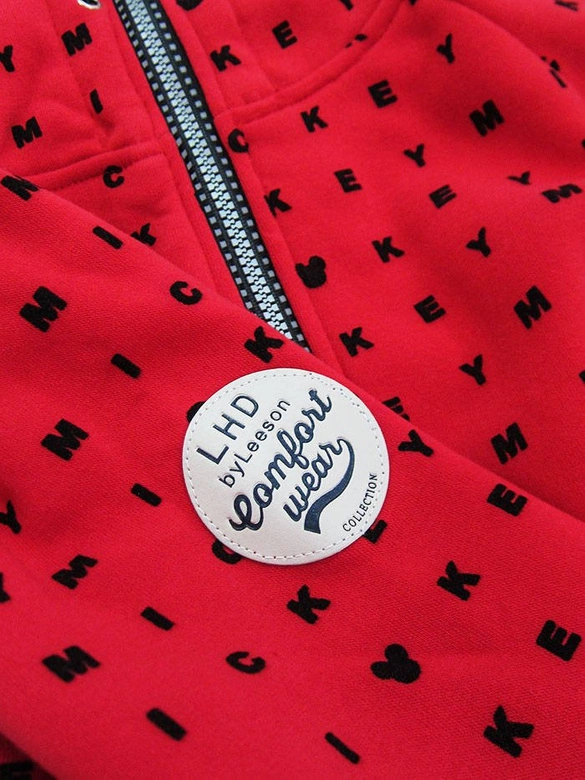 DRES DAMSKI MYSZKA MIKI CZERWONY (AMG748)