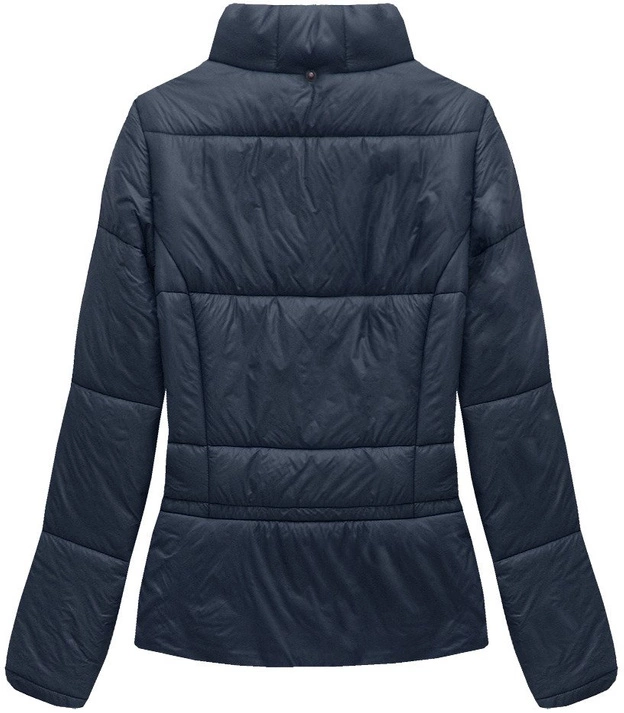 KRÓTKA PIKOWANA KURTKA GRANATOWA (X8055X)