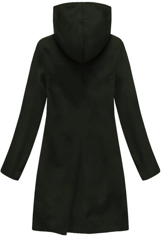 PŁASZCZ Z DOMIESZKĄ WEŁNY I KAPTUREM ARMY (6801)