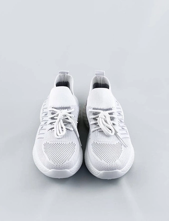 Ażurowe sneakersy damskie białe (jy21-2)