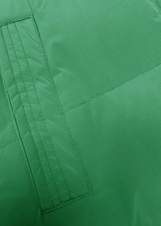 Gruba kamizelka damska zielona (23-008)