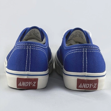 Sznurowane tenisówki damskie chabrowe (a8865)