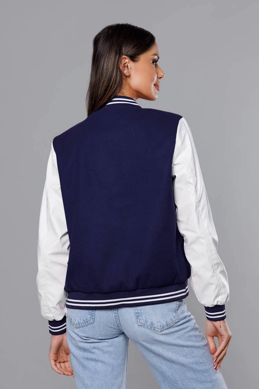 Kurtka damska bejsbolówka granatowa (16M9069-215)