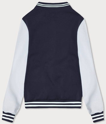 Damska bluza typu college granatowa (AMG-57)