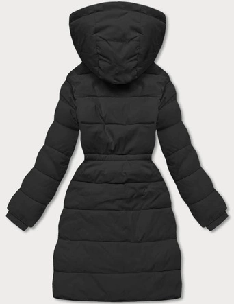 Puchowa kurtka zimowa damska czarna (CAN-865)