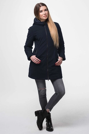 KURTKA Z KAPTUREM GRANATOWA (J18-006)