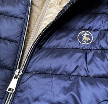 Pikowana kurtka damska granatowa (2010056)