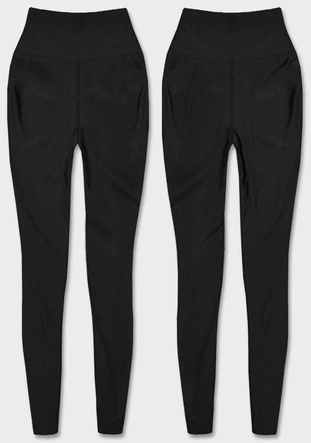 Klasyczne legginsy lycra czarne (HH040-1)