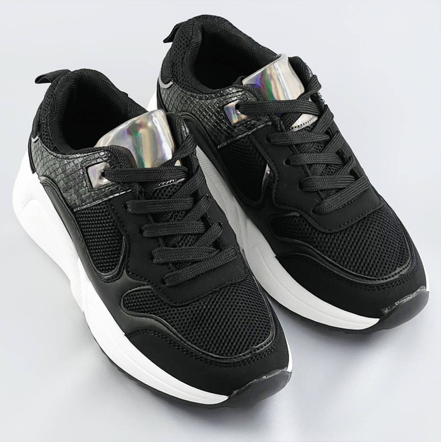 Sportowe buty damskie czarne (6348)