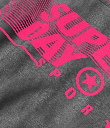 Bluza dresowa damska z nadrukiem ciemnoszara (26005)