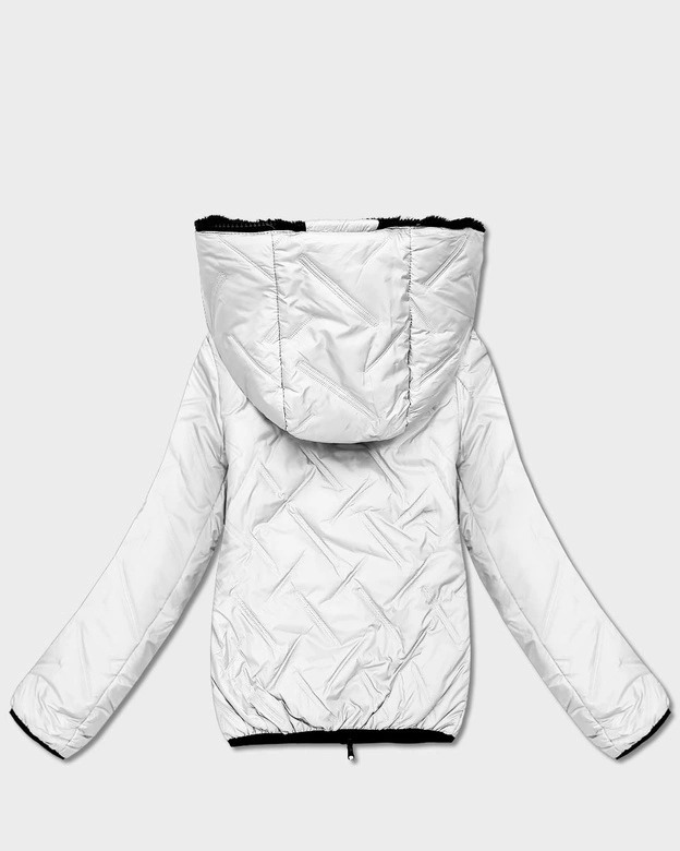 Dwustronna kurtka przejściowa damska S'West biały-czarny (B8546-2601)