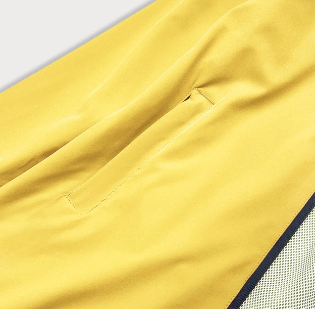 Letnia kurtka damska na podszewce żółta neonowa (hh036-26)