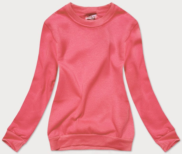 Bluza dresowa damska ze ściągaczami malinowa (w01-58)