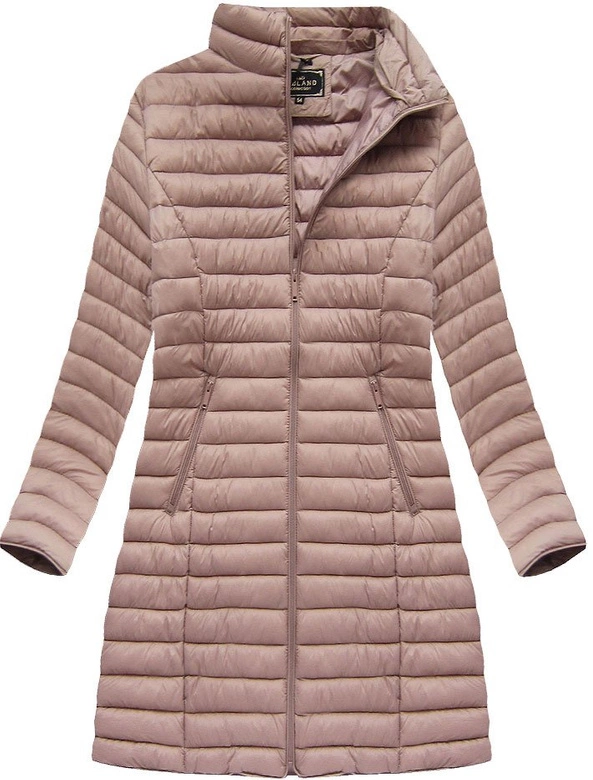 PIKOWANA KURTKA Z KAPTUREM ANTYCZNY RÓŻ (7472-PLUS)