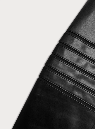 Damska ramoneska z ażurowymi wstawkami J Style czarna (11Z8103)