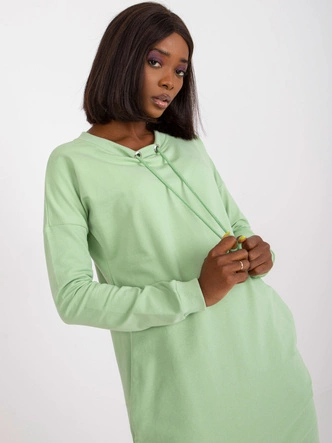 Dresowa sukienka mini pistacja (A-006.73)