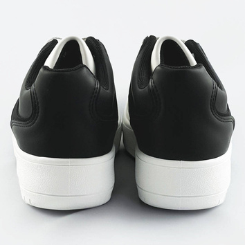 Dwukolorowe sneakersy damskie biało-czarne (xwh2120x)