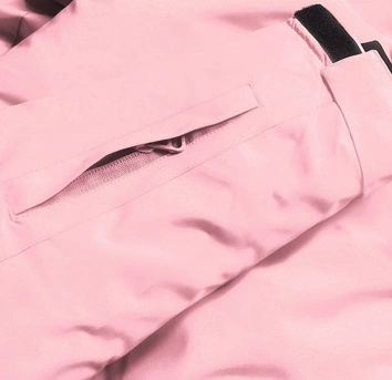 DAMSKA KURTKA ZIMOWA NARCIARSKA  JASNY RÓŻ (HH012-25)