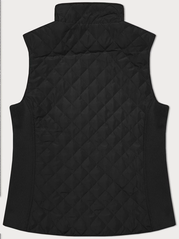 Kamizelka damska z elastycznymi wstawkami J Style czarna (11Z8152)