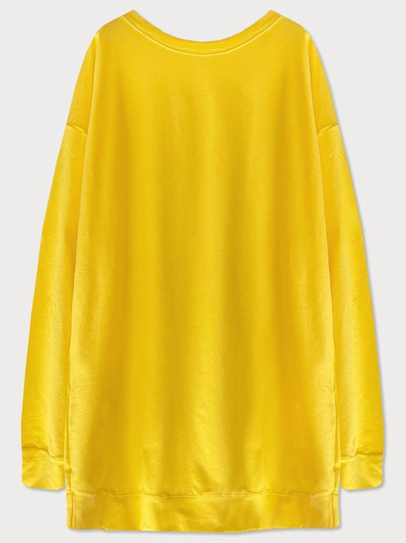 Długa damska bluza żółta (698ART)