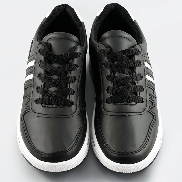 Sportowe buty damskie czarno-białe (ad-587)