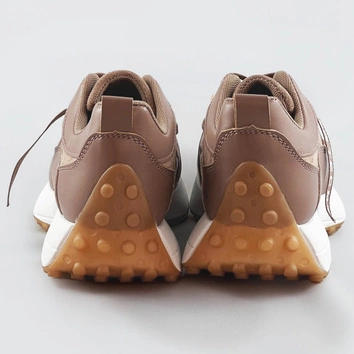 Buty sportowe z łańcuchem brązowe (n-206)