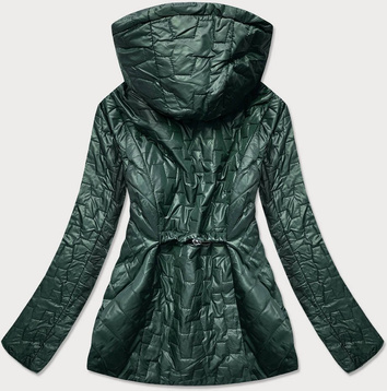 Damska kurtka pikowana butelkowa zieleń (br0121)
