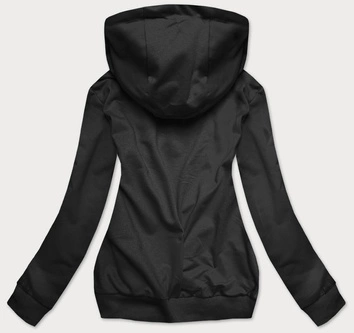 Cienka bluza dresowa damska czarna (20002)