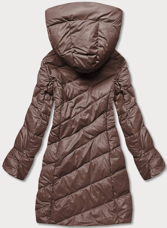 Kurtka zimowa damska brązowa (TY041-7)