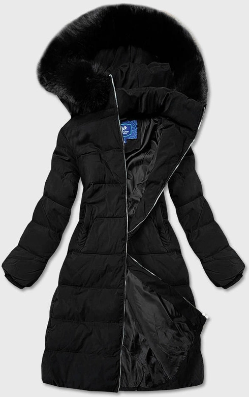 ZIMOWA DAMSKA KURTKA PUCHOWA CZARNA (OMDL-010)