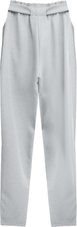 SPODNIE CHINOS Z PASKIEM SZARE (295ART)