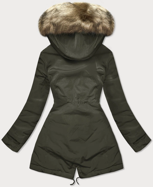 Dwustronna kurtka damska zielona (w555)
