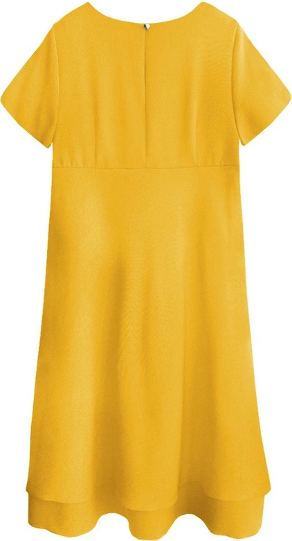 TRAPEZOWA SUKIENKA ŻÓŁTA (438ART)