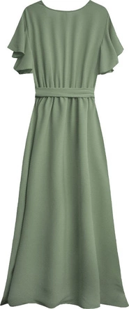 SUKIENKA MAXI KOPERTOWA SZAROZIELONA (360ART)