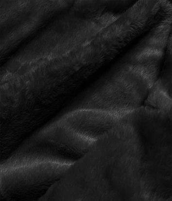 DAMSKA KURTKA JEANSOWA Z FUTRZANĄ PODPINKĄ CZARNA (BR9588-101)