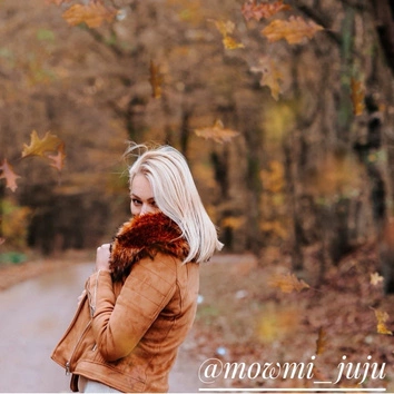 ZAMSZOWA RAMONESKA DAMSKA Z FUTERKIEM KARMELOWA (6502)