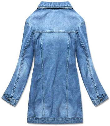 Długa katana jeansowa niebieska (pop7021-lk)