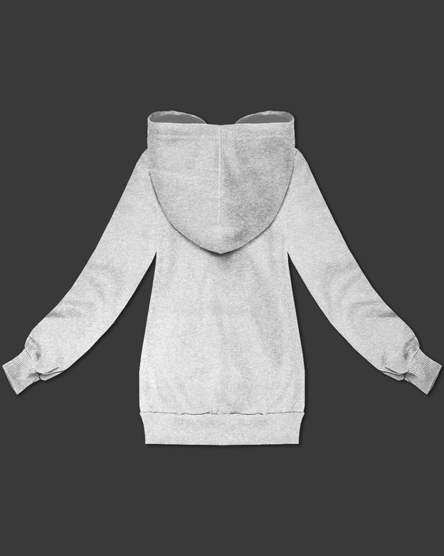 Rozpinana bluza damska z kapturem S'West szara (B-12#)
