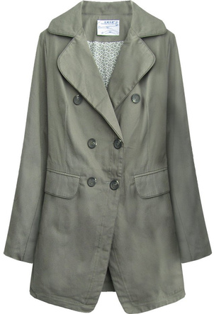 ROZKLOSZOWANY PŁASZCZYK KHAKI (94214)