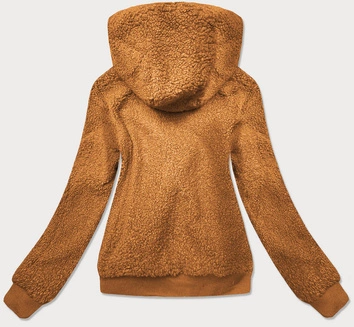 DWUSTRONNA KURTKA DAMSKA BARANEK KARMELOWA (H-989-37)