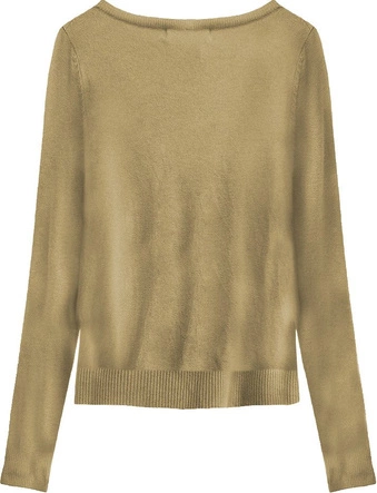 SWETEREK Z FALBANAMI KARMELOWY (1521)