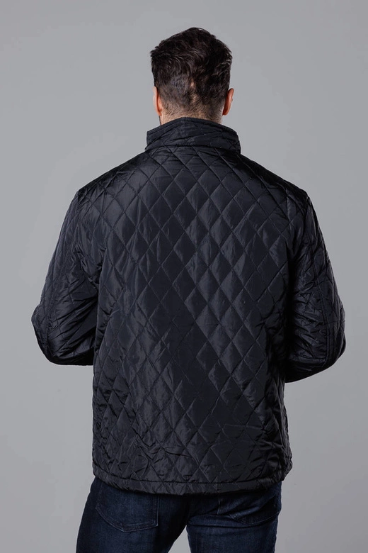Pikowana kurtka męska czarna (58M13082-392)