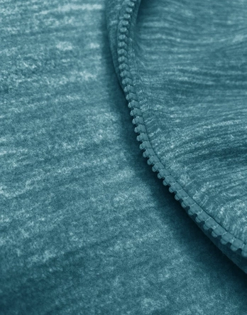 Damska polarowa bluza z kapturem turkus melanż (2312)