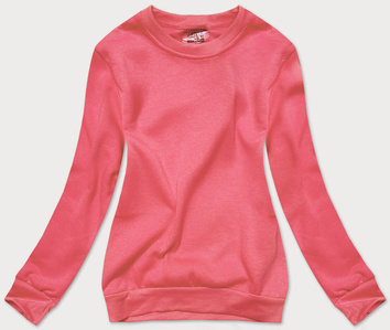 Bluza dresowa damska ze ściągaczami malinowa (w01-58)